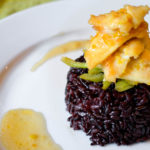 Pacific Dover Sole (Microstomus pacificus) with Lemon and Ginger on Black Rice - Diversivore.com