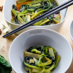 Universal Chinese Greens - Braised Tatsoi - Diversivore.com