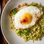 Arroz Verde - Green Rice made with Poblanos and Cilantro - Diversivore.com