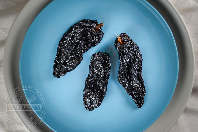 Ancho chilies - dried poblano peppers - Diversivore.com