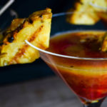 Mezcalita del Ocaso - Mezcal cocktail with grilled pineapple, chili, and hibiscus agua fresca - Diversivore.com