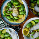 Cucamelon Sunomono made with shirataki noodles and green daikon - Diversivore.com