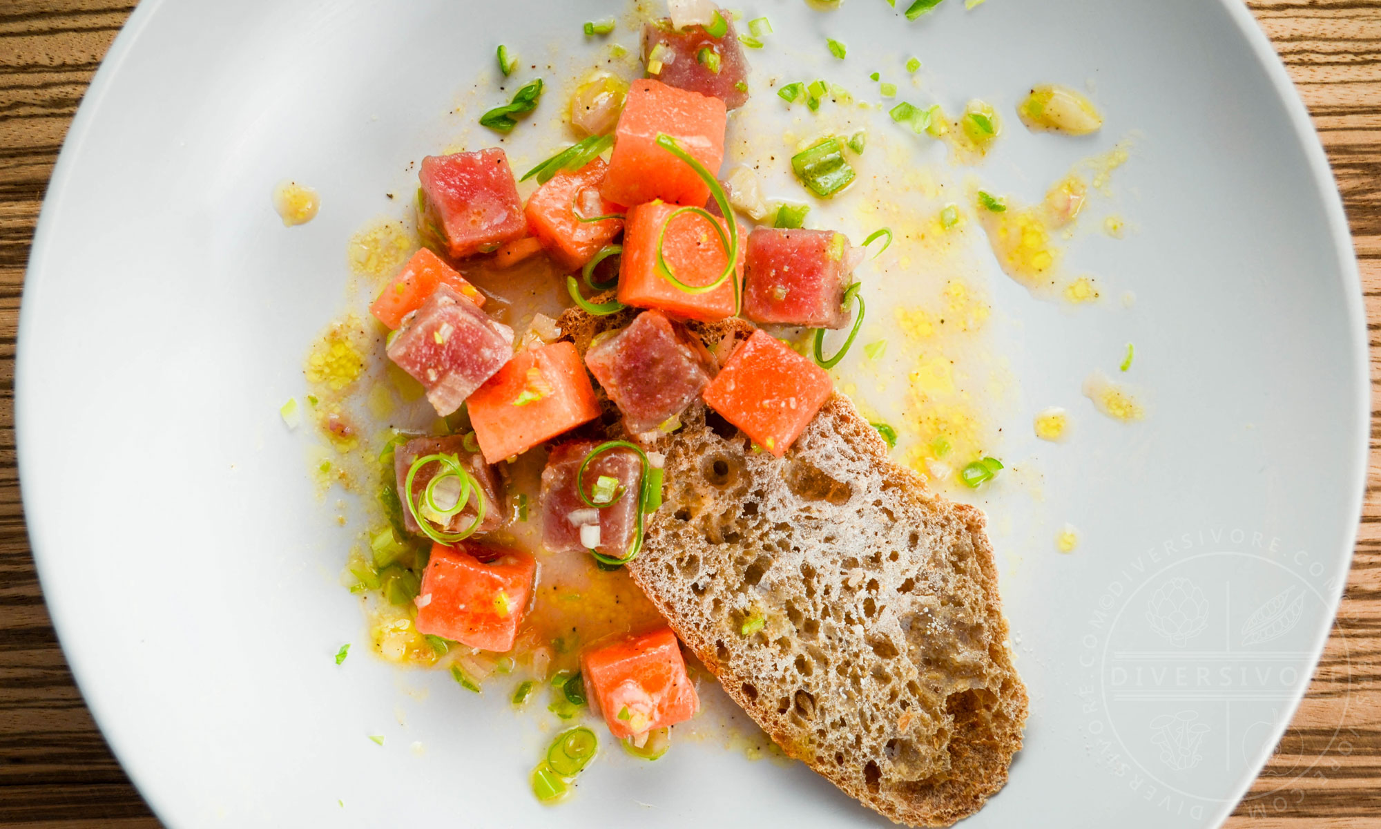 Featured image for “Watermelon and Tuna Crudo”