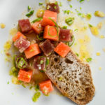 Watermelon and Ahi Tuna crudo - Diversivore.com