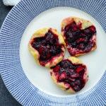 Dewberry (aka Trailing Blackberry) and Apple Puff Pastry tarts made with Ashmead's Kernel heirloom apples - Diversivore.com