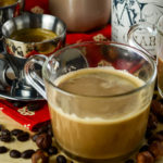 Night Heron - A Coffee Cocktail made with espresso, hazelnut milk, honey, and coffee vodka (ideally coffee/cacao vodka!) - Diversivore.com