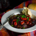 Red Wine Chorizo with Blistered Cherry Tomatoes & Fresh Herbs - Cooking with Cocktails book tour - Diversivore.com