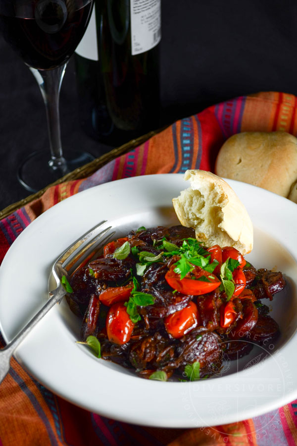 Red Wine Chorizo with Blistered Cherry Tomatoes & Fresh Herbs