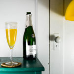 Sparkling Saffron Cocktail - Saffron-Cardamom Simple Syrup, Grapefruit Juice, and Sparkling Spanish Cava - Diversivore.com