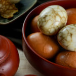Taiwanese Tea Eggs - Hard boiled eggs steeped in Taiwanese tea and a mixture of spices - Diversivore.com
