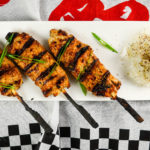 Allergy-friendly Chicken Tsukune (Japanese chicken meatball skewers) made without wheat, dairy, or eggs - Diversivore.com