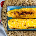 Sweet corn grilled with butter, miso, and shio koji - Diversivore.com