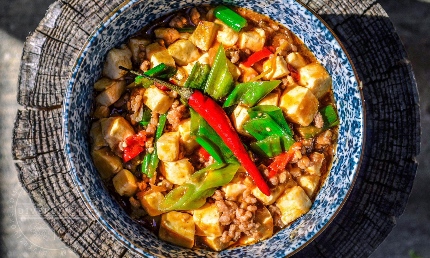 Mapo tofu (Chinese Tofu, Pork, and Vegetables) - Diversivore.com