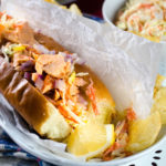 Salmon Guédille - A Québécois casse-croûte specialty, made here with Pacific Chum (Keta) Salmon and coleslaw, including scratch mayo - Diversivore.com
