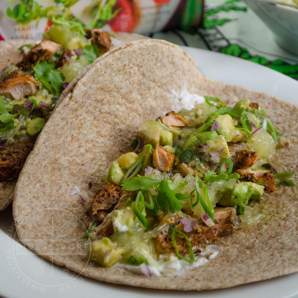 Broiled Fish Tacos with Avocado Grapefruit Salsa