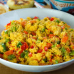 Perico - Colombian/Venezuelan scrambled eggs with peppers, tomatoes, and onions - Diversivore.com