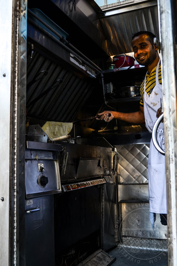 Inside the Reef Runner food truck at Chef Meet's Truck