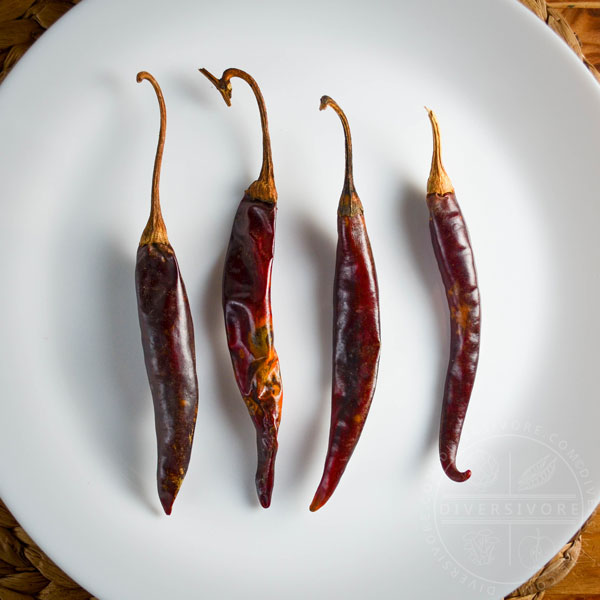 Dried puya chilies