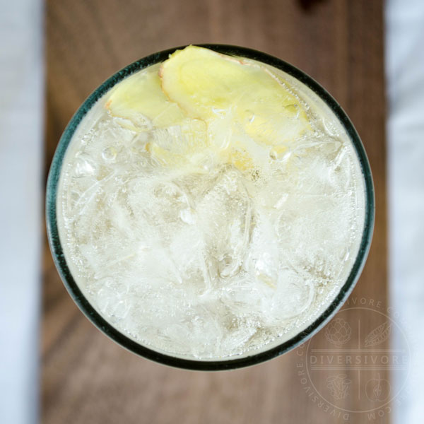 Ume Highball - a Whisky & Umeshu cocktail with ginger, shown in a tall highball glass