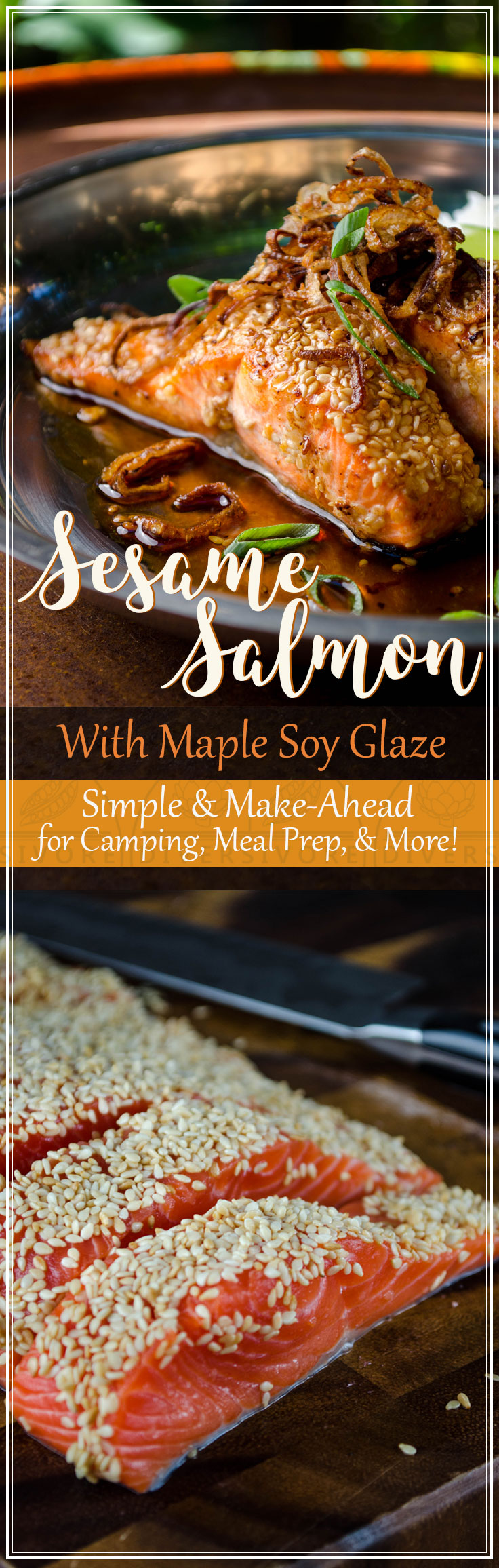 Sesame Salmon with MapleSoy Glaze