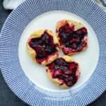 Dewberry (aka Trailing Blackberry) and Apple Puff Pastry tarts made with Ashmead's Kernel heirloom apples - Diversivore.com