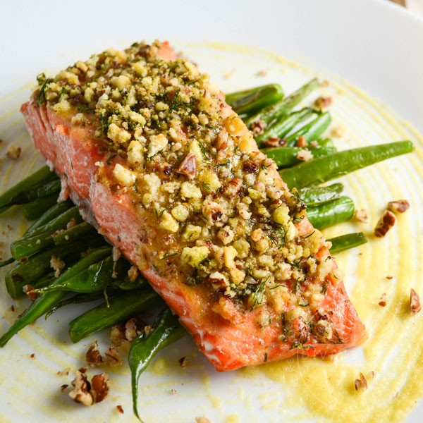 Honey Dijon Baked Salmon