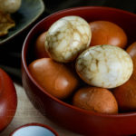 Taiwanese Tea Eggs - Hard boiled eggs steeped in Taiwanese tea and a mixture of spices - Diversivore.com