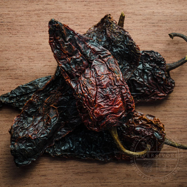 Smoked Pasilla de Oaxaca chilies