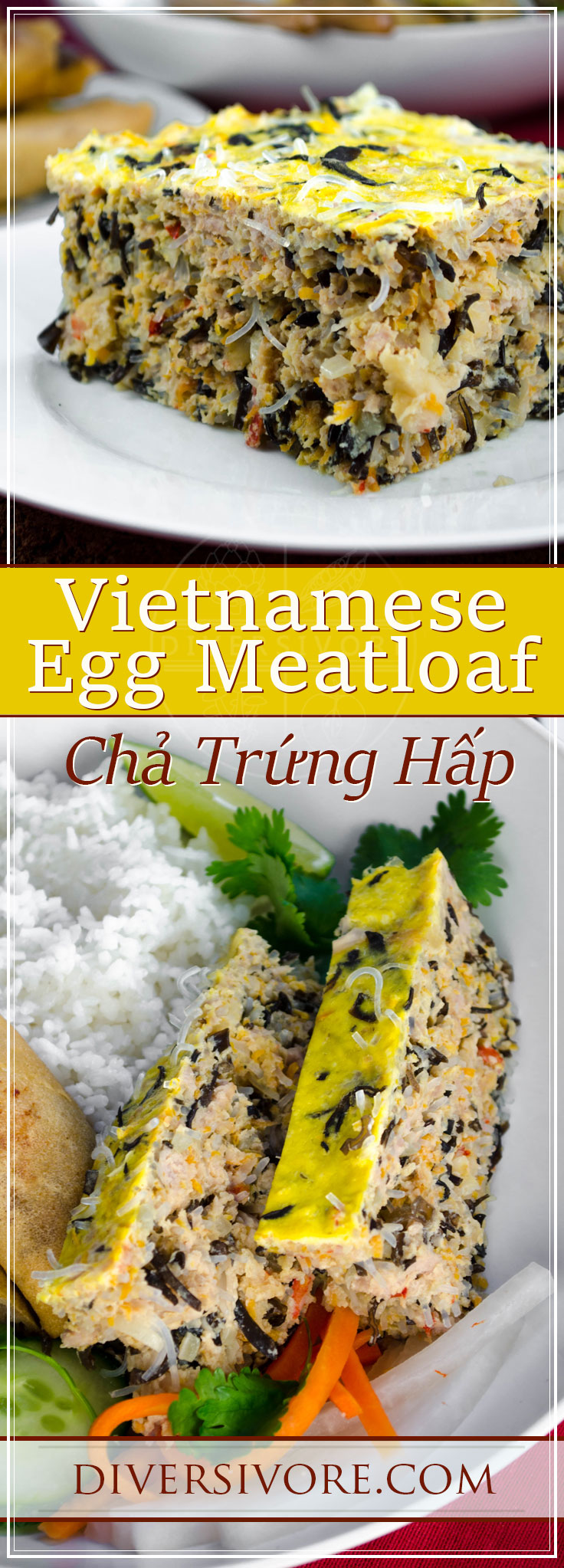 Vietnamese Egg Meatloaf (Chả Trứng Hấp)