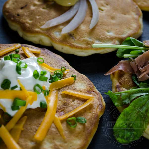 Savory Pancakes with four variations