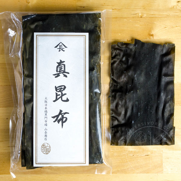 Kombu in a plastic package