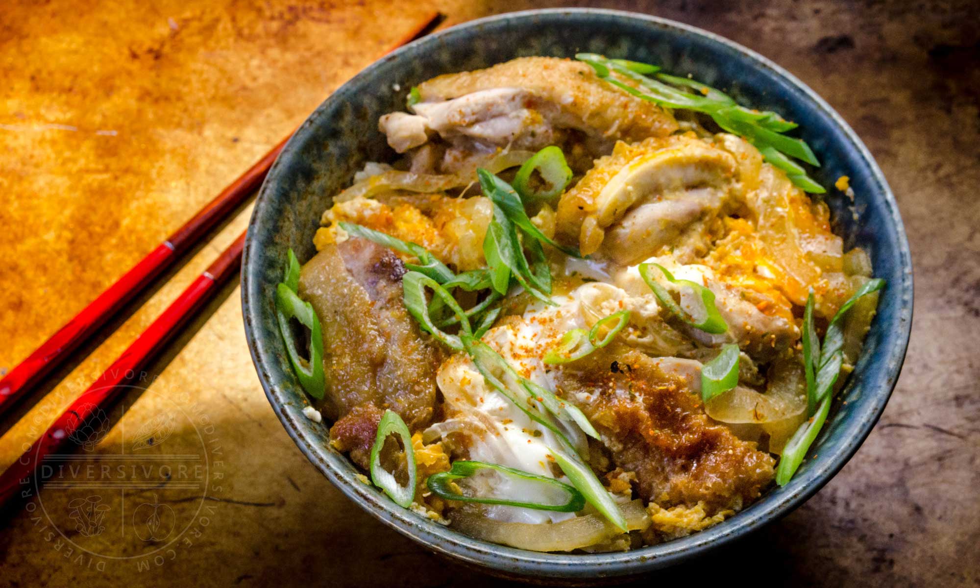 Oyakodon - Japanese Chicken & Egg Rice Bowl 