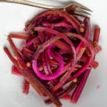 Spicy Pickled Beet stems