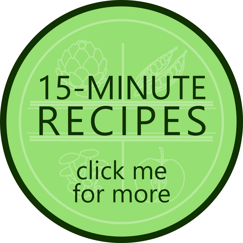 15-minute recipes - click to see more on Diversivore