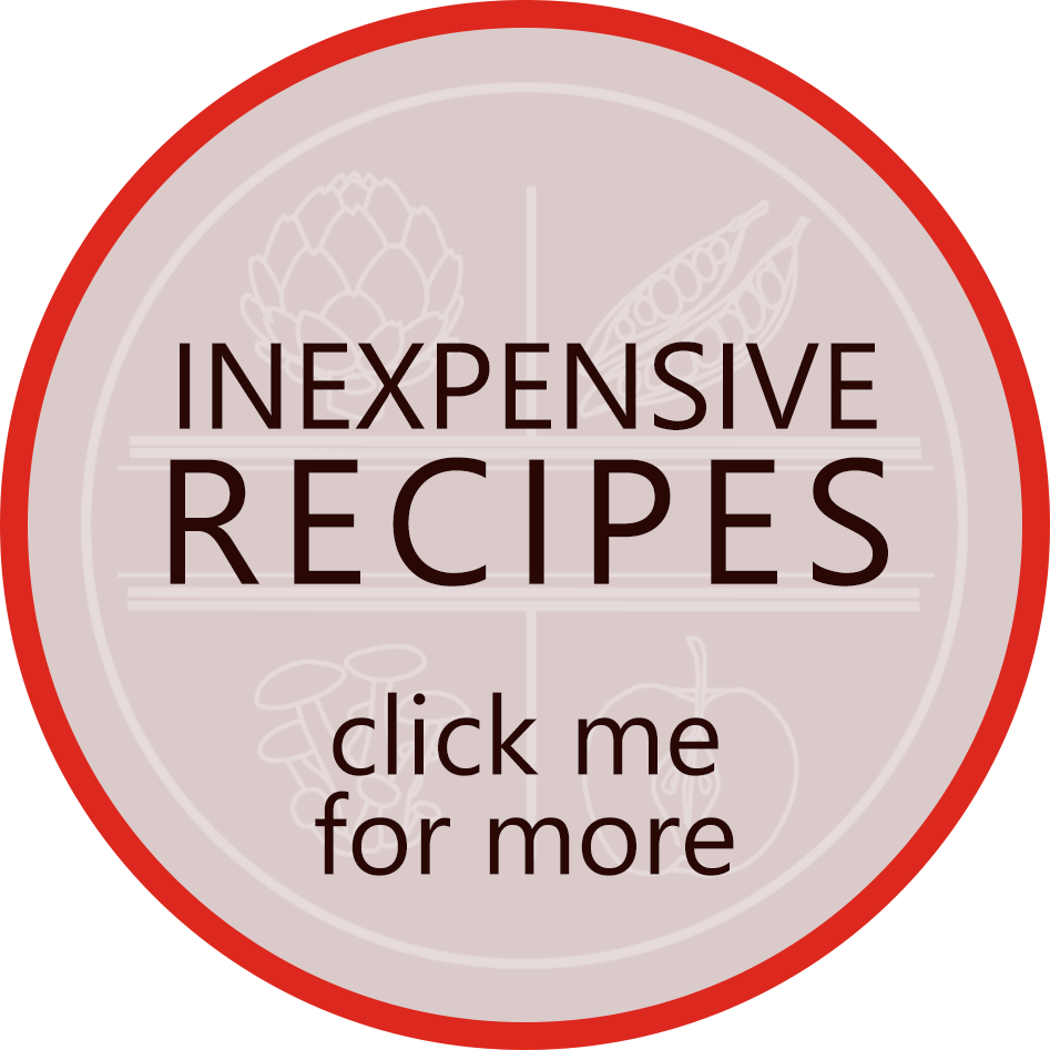 Inexpensive recipes - click to see more on Diversivore