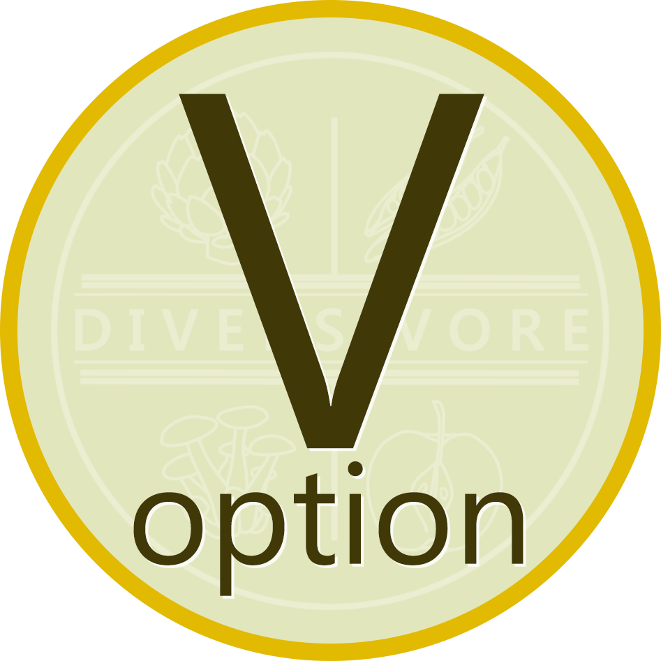 Vegetarian options recipe symbol