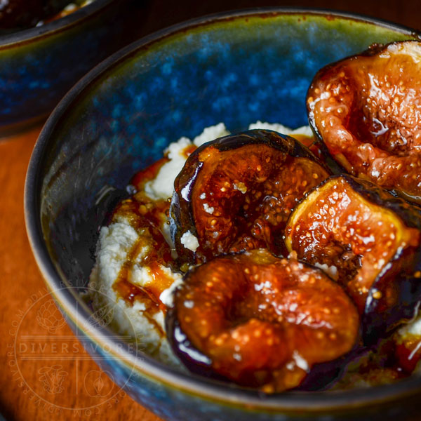 Figs with Ricotta and Whisky Caramel